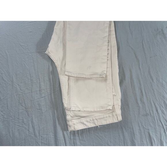 Banana Republic Traveler Slim Fit Sateen 5-Pocket Jeans. Ivory, Men's 32X30. GUC - Picture 3 of 9